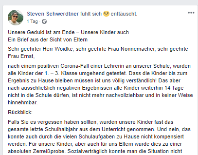 Kinder ohne Einwilligung der Eltern auf Covid19 getestet