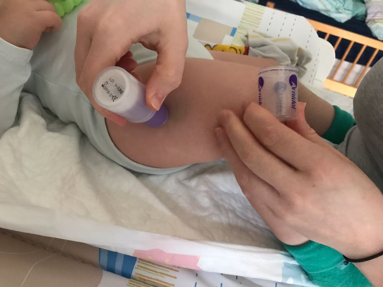 Bild eines Arnidol Bump Stick im Einsatz