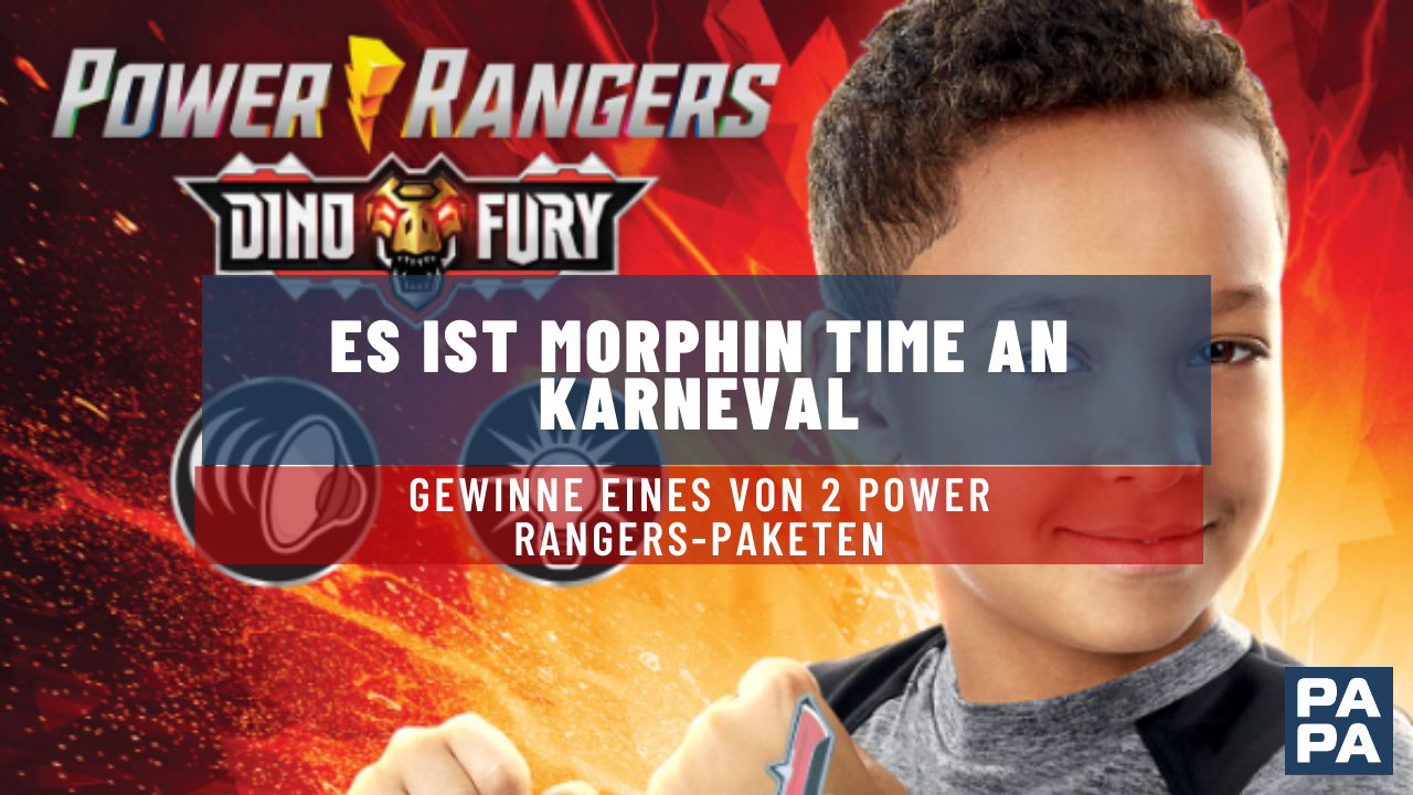 Es ist Morphin Time an Karneval:Gewinne eines von 2 PowerRangers-Paketen