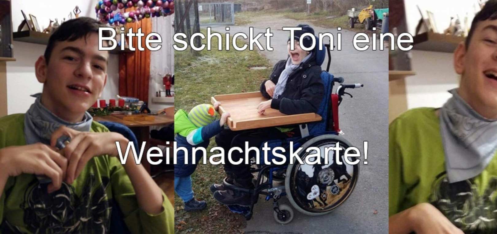 Weihnachtskartenaktion für Toni (1500 Karten und 100 Geschenke)